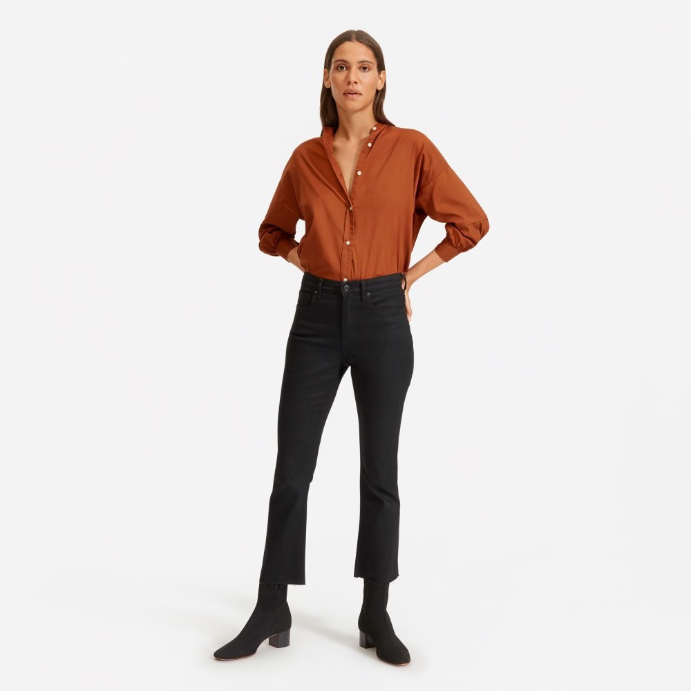 Everlane Kick Crop black jean